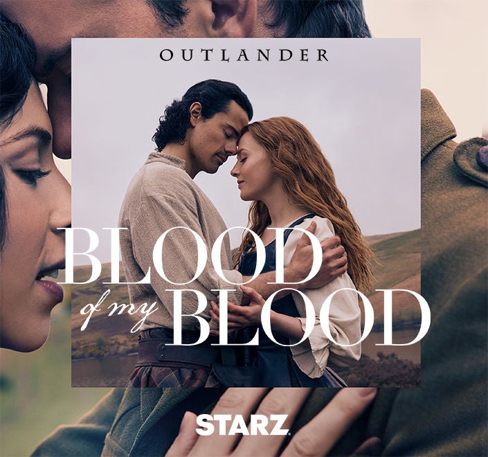 Outlander: Blood Of My Blood S1 Key Art 1, Image IDs: BMB1_050424_11173, BMB1_050424_14510, BMB1_050424_14550, BMB1_050424_14520, BMB1_050424_14509, BMB1_050424_14621