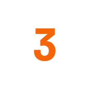 Number three icon