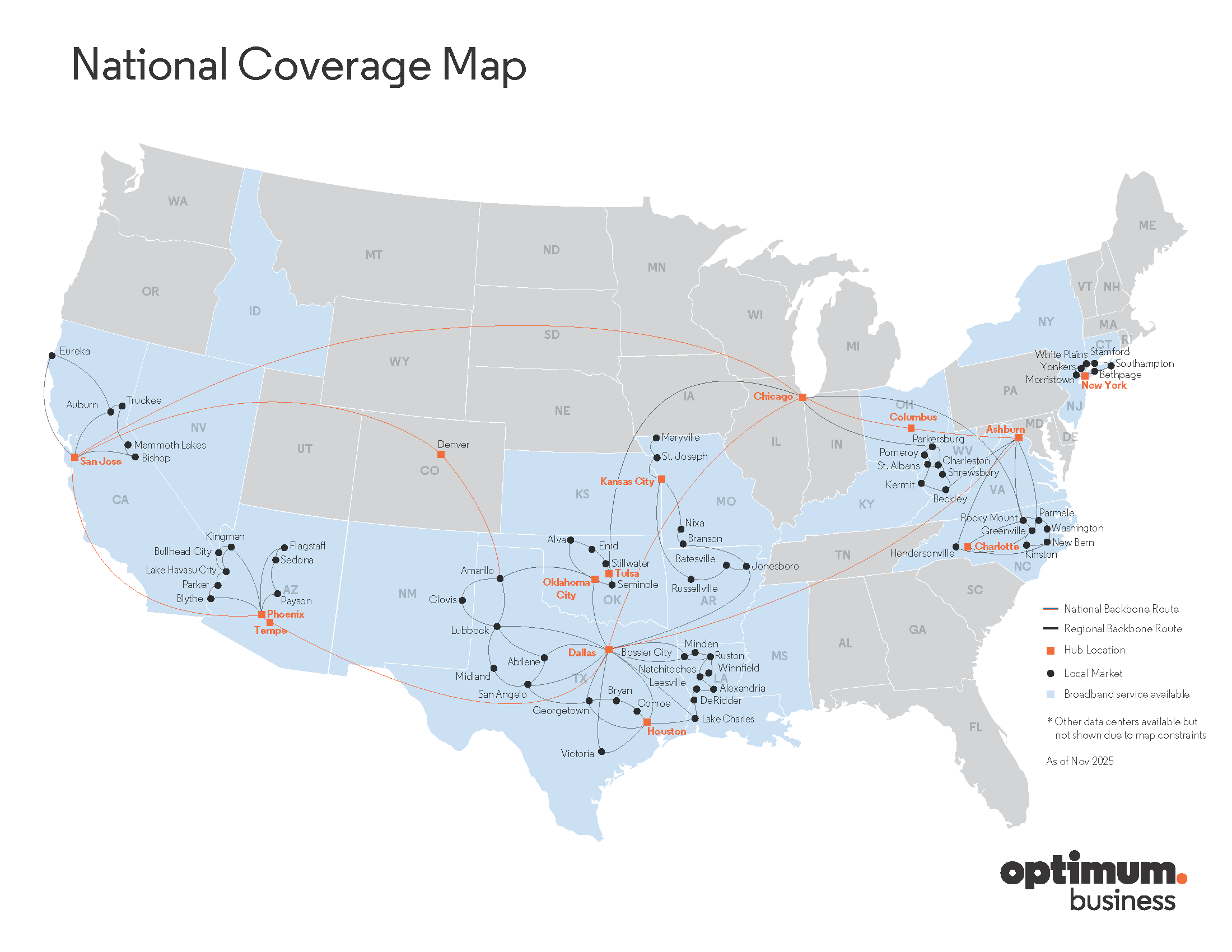 Optimum Enterprise Connectivity Map