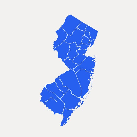 Areas in New Jersey that Optimum serves.