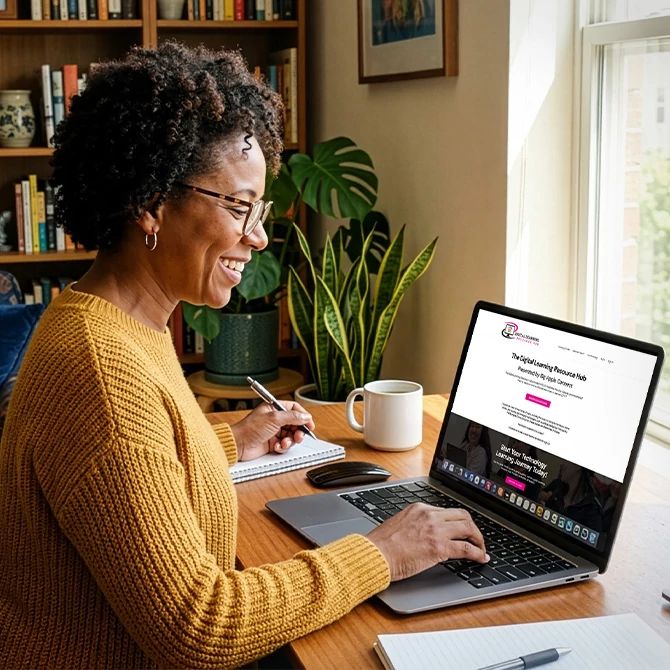 Lady with laptop