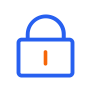 Blue padlock icon representing parental controls