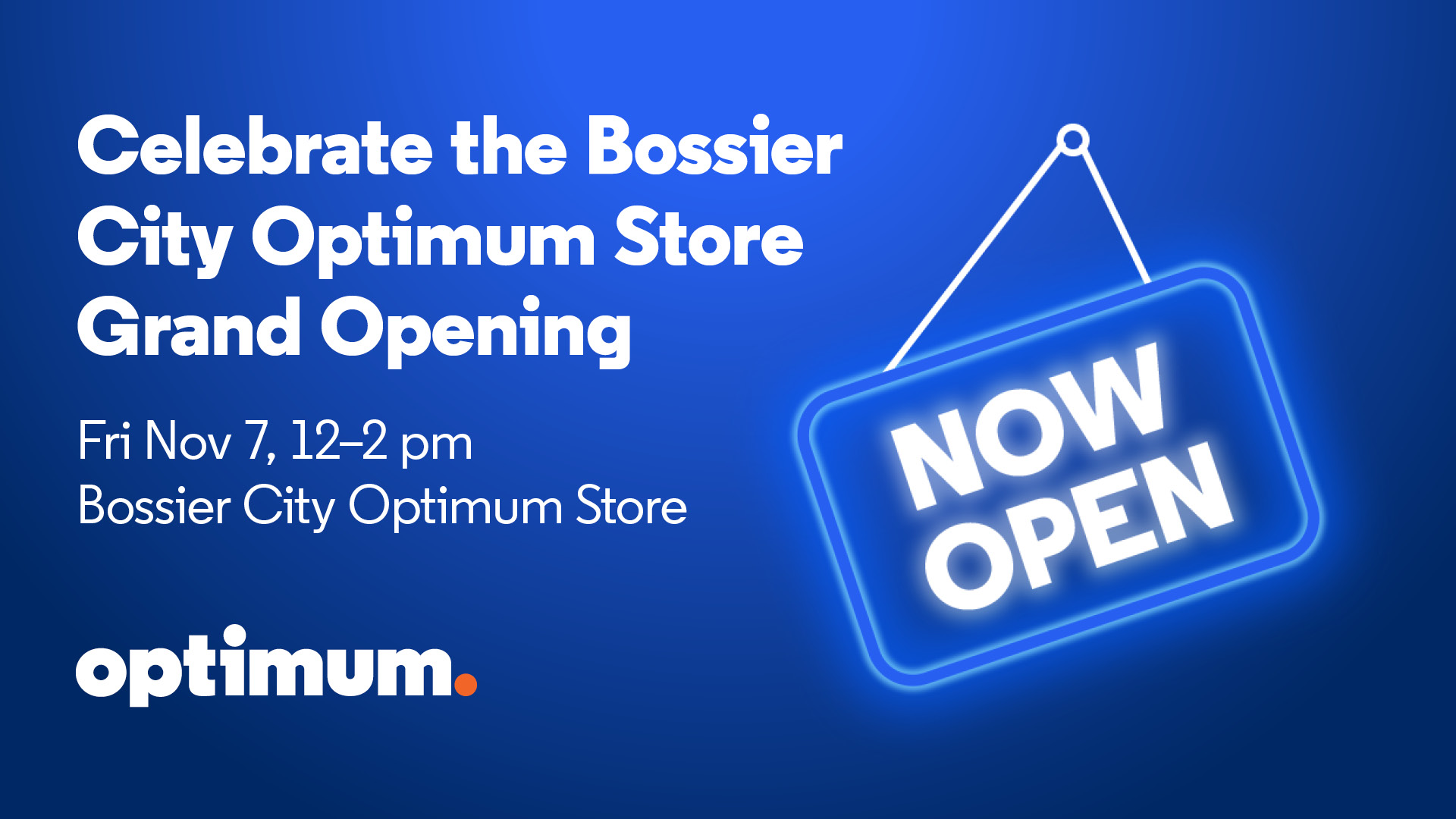 Celebrate Optimum Grand Opening in Bossier City, LA!