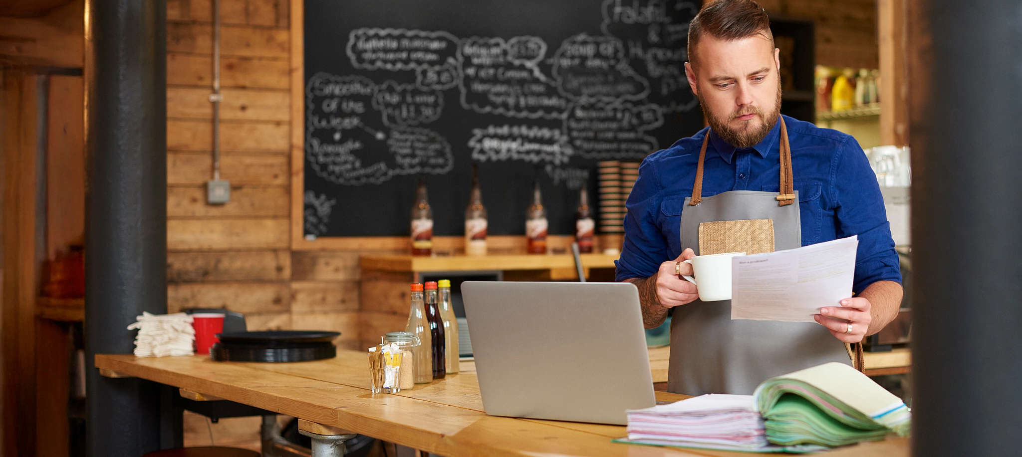 Small business interior showing reliable fiber internet connectivity for retail operations